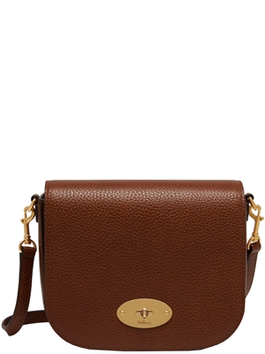 Mulberry Small Darley Satchel Two-Toned Oak Natural Grain